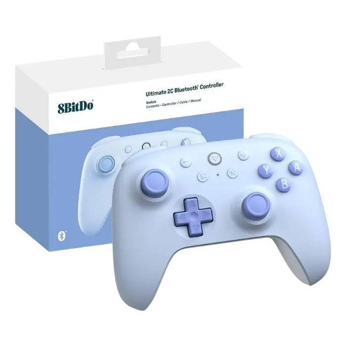 Control 8BitDo Ultimate 2C Bluetooth Nintendo Switch Azul 80NC01 (2).webp