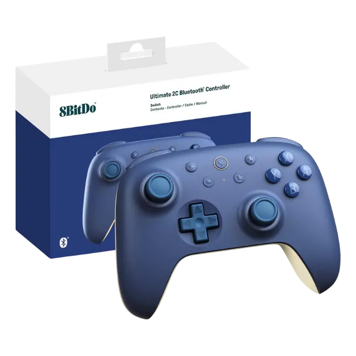Control 8BitDo Ultimate 2C Bluetooth Nintendo Switch Azul Oscuro 80NC03 (2).webp