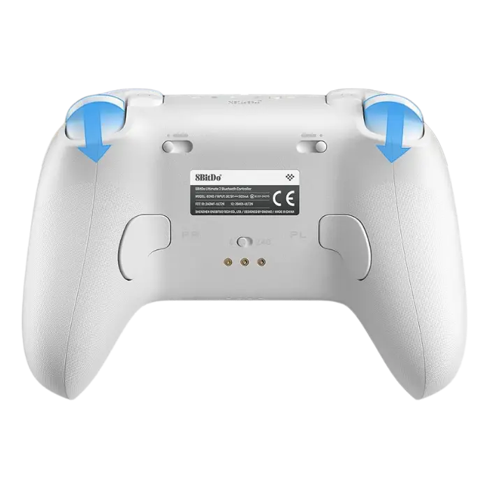 Control 8BitDo Ultimate 2 Bluetooth Nintendo Switch  PC Blanco 80ND02 (2).webp