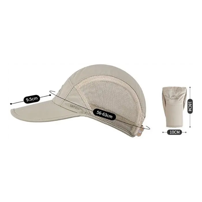 Gorra NatureHike HT09 UPF50+ 56-63cm Khaki NH18H009-T-K (2).webp