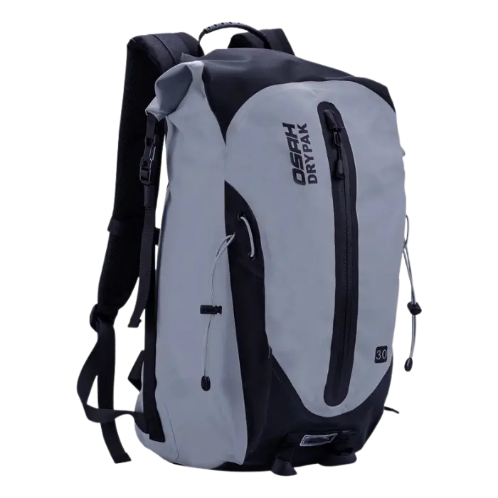Mochila Osah DryPak Weekender 30L Impermeable Gris AC-DBM30G (1).webp