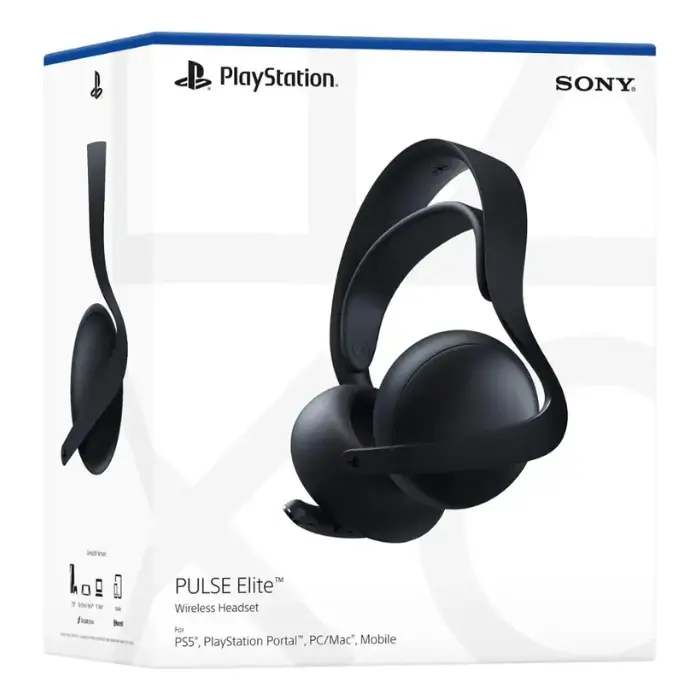 Headset Sony PlayStation 5 Pulse Elite Inalámbricos Negros (5).webp