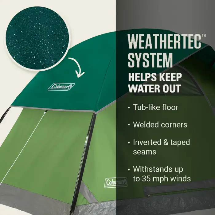 Tienda de Campaña Coleman Sundome 6-Personas 1.8mts Cúpula Verde 2206837 (1).webp