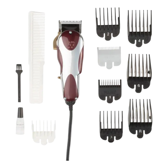 Cortadora de Cabello Wahl 5 Star Series Magic Clip Alámbrica RojaGris 8451-308 (1).webp