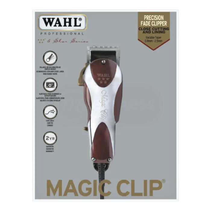 Cortadora de Cabello Wahl 5 Star Series Magic Clip Alámbrica RojaGris 8451-308 (2).webp