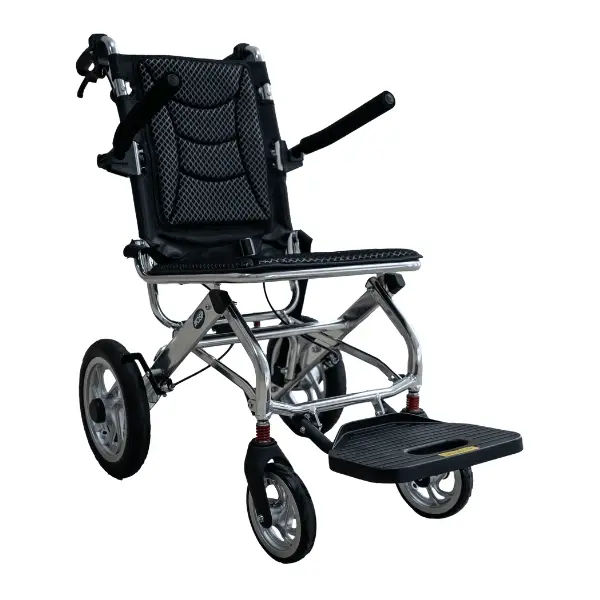 Sillla de Traslado HOSP 16” Ergonómica Plegable Negra CA989LFH (1).webp
