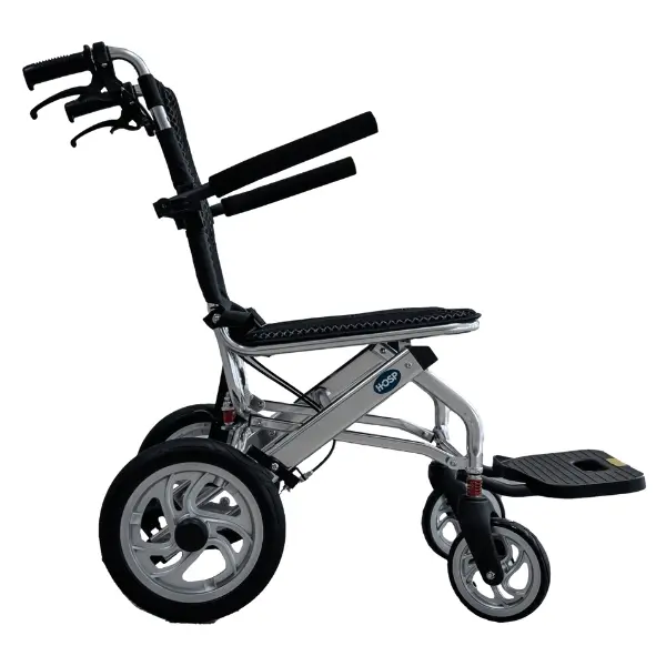 Sillla de Traslado HOSP 16” Ergonómica Plegable Negra CA989LFH.webp