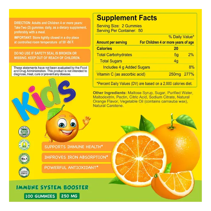Suplemento Nutricional Masticable Alfa Vitamins Vitamin C Gummies Kids 60 Gomitas 348-A.webp