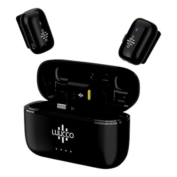 Micrófono Inalámbrico Luucco MiniPods K2 USB-C 2 Transmisores1 Receptor Negro MILUC00010 (2).webp