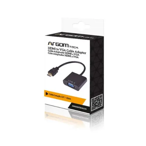 Adaptador de Cable Argom ARG-CB-0055 HDMI A VGA.webp