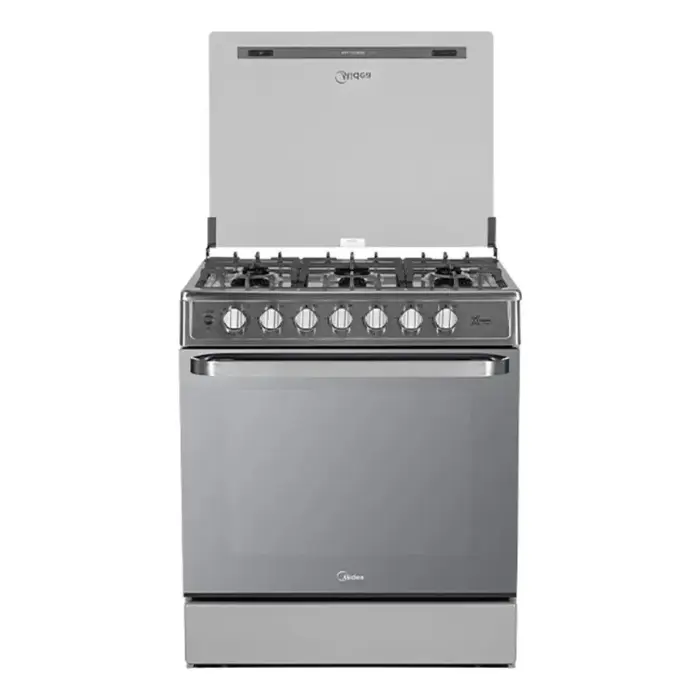 Cocina de Gas Midea 30″ 6 Quemadores Plateada MGS30FS1LEAMSS (5).webp