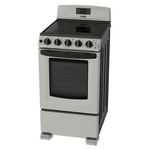 Cocina Eléctrica Mabe 20″ Vitrocerámica 4 Quemadores 220V Plateada EME5040BVS0 (1).webp