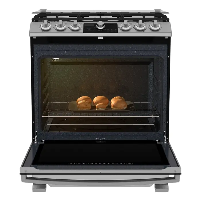 Cocina de Gas Mabe 30″ 6 Quemadores PlateadaNegro EMH7613DTSS0 (3).webp