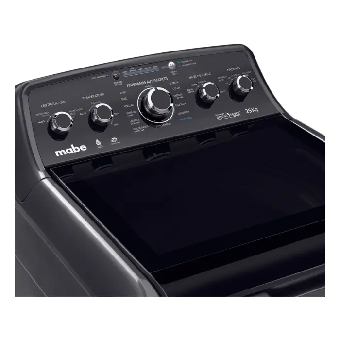 Lavadora Automática Mabe Aqua Saver Green 25kg Carga Superior Negra LMP75205WDAB0 (4).webp