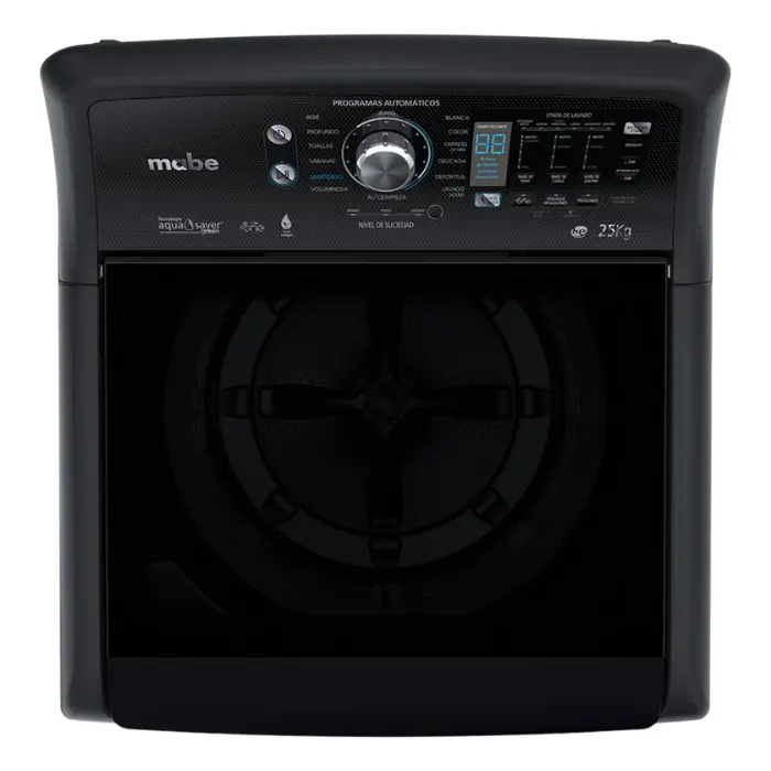 Lavadora Automática Mabe 25kg Carga Superior Negra LMP75201WDAB0 (3).webp