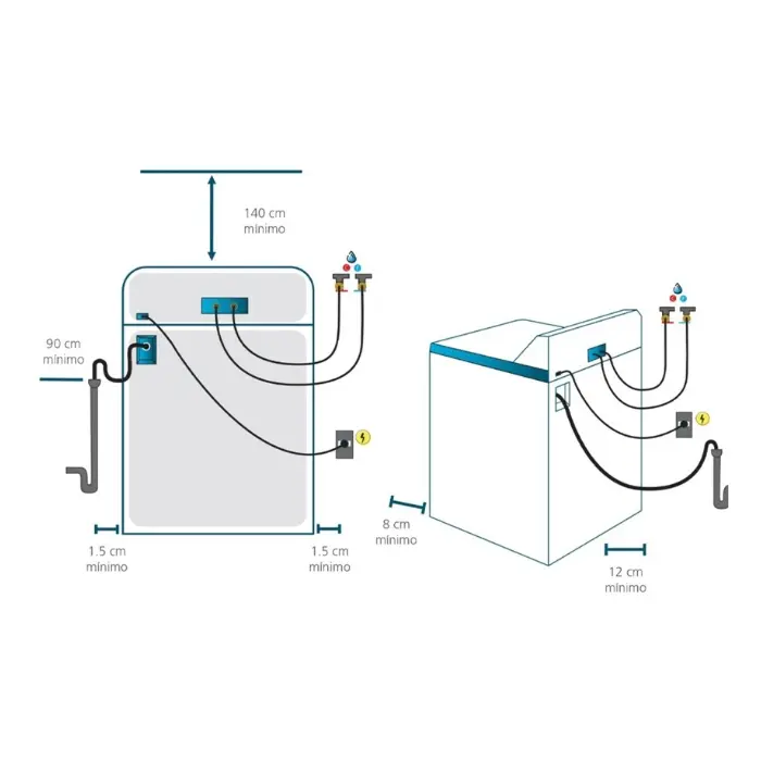 Lavadora Automática Mabe Aqua Saver Green 22kg Carga Superior Blanca LMH72201WBAB1 (6).webp