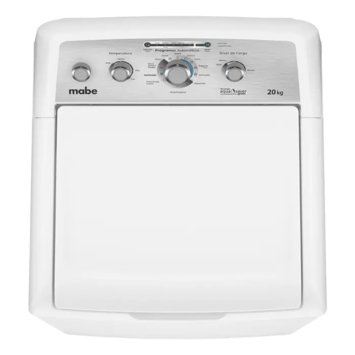 Lavadora Automática Mabe Aqua Saver Green 20kg Carga Superior Blanca LMA70214CBAB0 (3).webp