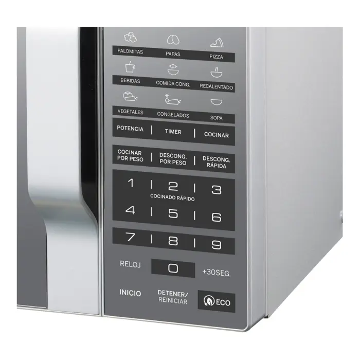 Horno Microondas General Electric 0.7p³1000W Gris Espejo MGE07SEJ (2).webp