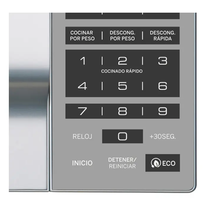 Horno Microondas General Electric 0.7p³1000W Gris Espejo MGE07SEJ (3).webp