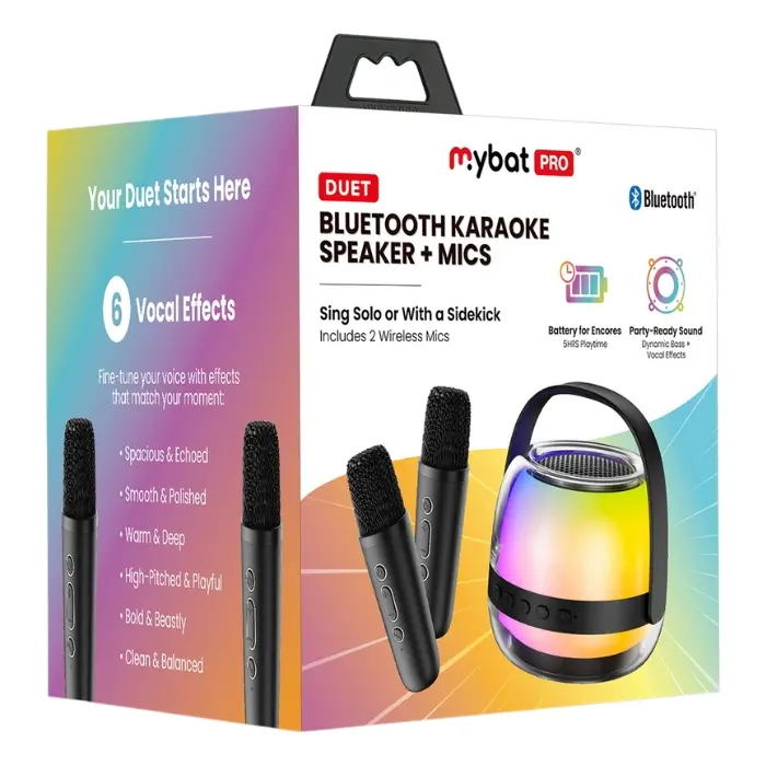 Parlante Inalámbrico MyBat Pro Duet Bluetooth + Mics Negro RSKUSU044BK (2).webp
