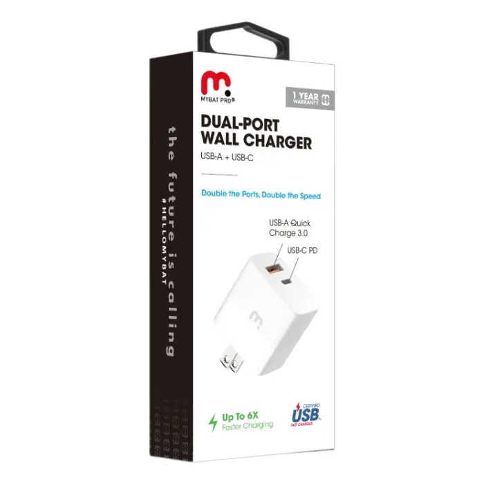 Adaptador de Corriente MyBat Pro USB-CUSB-A Carga Rápida 30W Blanco MCGTRAC15W (2).webp