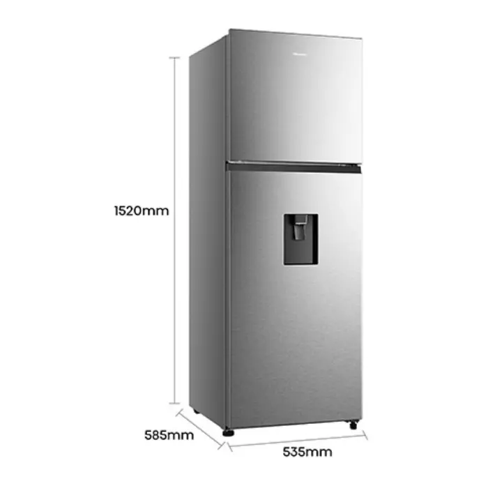 Refrigeradora Hisense Top Mount 11.5p³ Dispensador de Agua Plateada RT11N6WKX1 (5).webp