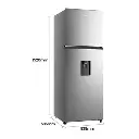 Refrigeradora Hisense Top Mount 11.5p³ Dispensador de Agua Plateada RT11N6WKX1 (5).webp