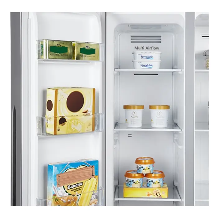 Refrigeradora Hisense Side By Side 15.6p³ Sin Frost Plateada RS3P428NEDA1 (5).webp