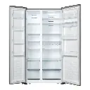 Refrigeradora Hisense Side By Side 19p³ Dispensador de Agua Sin Escarcha Plateada RS19N6ASI (1).webp