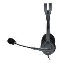 Headset Logitech Stereo H111 Alámbrico Aux 3.5mm con Micrófono Negro 981-000612 (2).webp