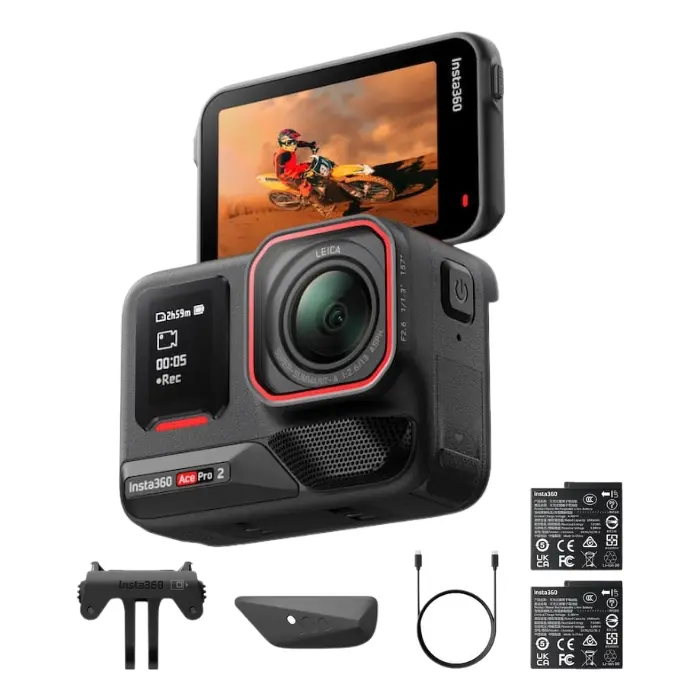 Cámara de Acción Insta360 Ace Pro 2 8K Dual Battery Bundle Negra CINSBBGA (8).webp