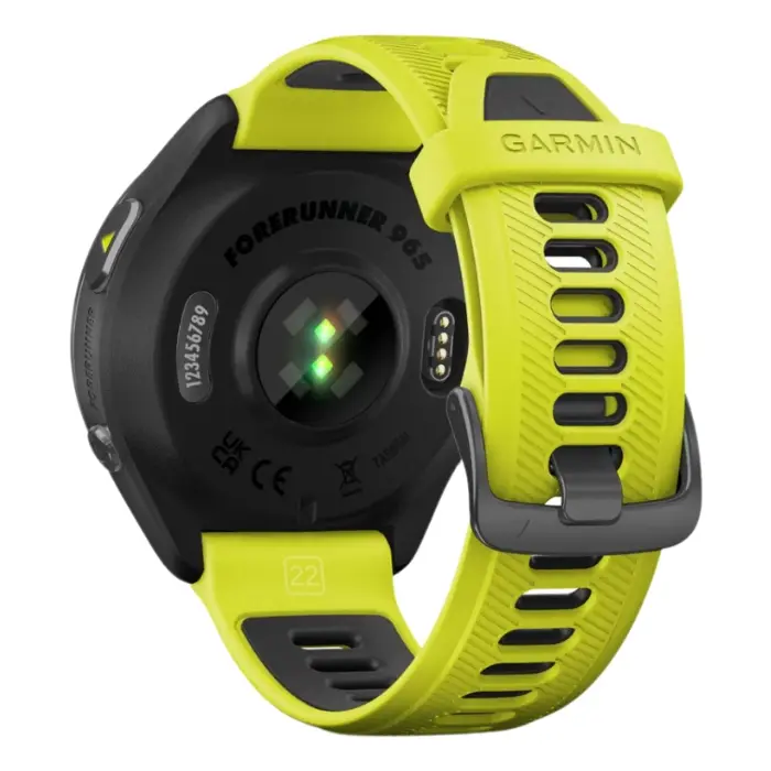 SmartWatch Garmin Forerunner 965 47mm Titanio DLC Gris Carbón NegroAmarillo 010-02809-02 (5).webp