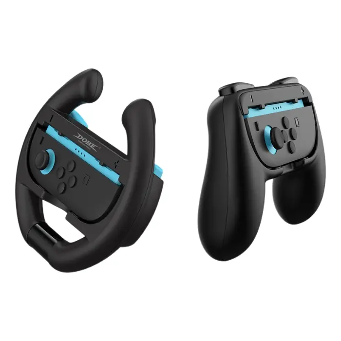 Empuñadura y Volante de Control Dobe Nintendo Switch 2 4-Pack Negro TNS-5109 (2).webp