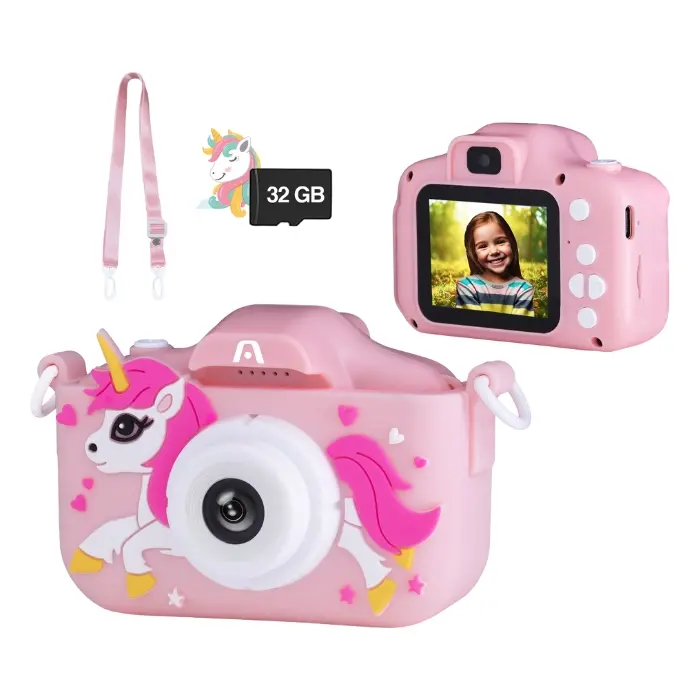 Cámara Digital Argom Magic Pix81 Kids 40MP 32GB USB-C Rosa ARG-AC-9181PK (2).webp