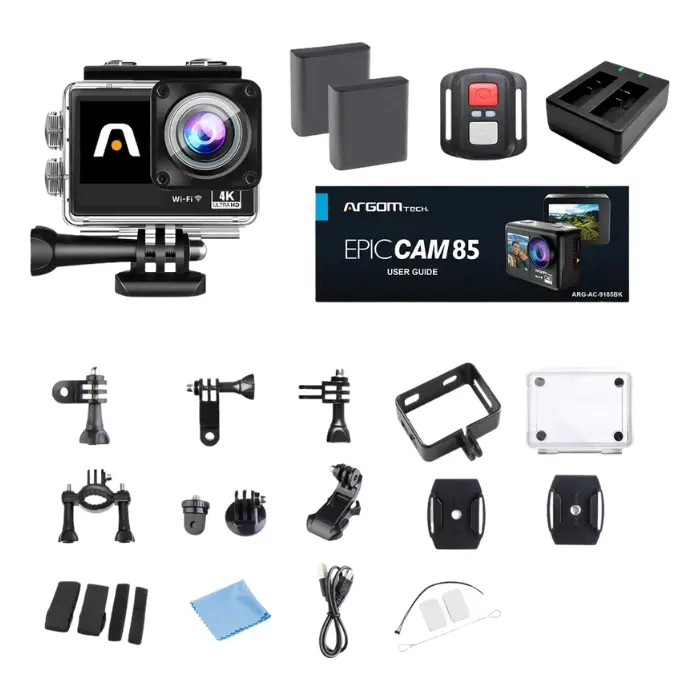Cámara Argom Epic 85 4K UHD Doble Pantalla Negra ARG-AC-9185BK (3).webp