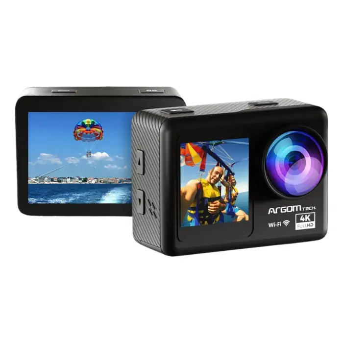 Cámara Argom Epic 85 4K UHD Doble Pantalla Negra ARG-AC-9185BK (1).webp