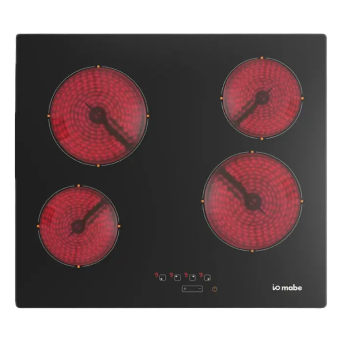Plantilla Empotrable Eléctrica Mabe 24″ 4 Quemadores Negro IO6040EVN0 (1).webp