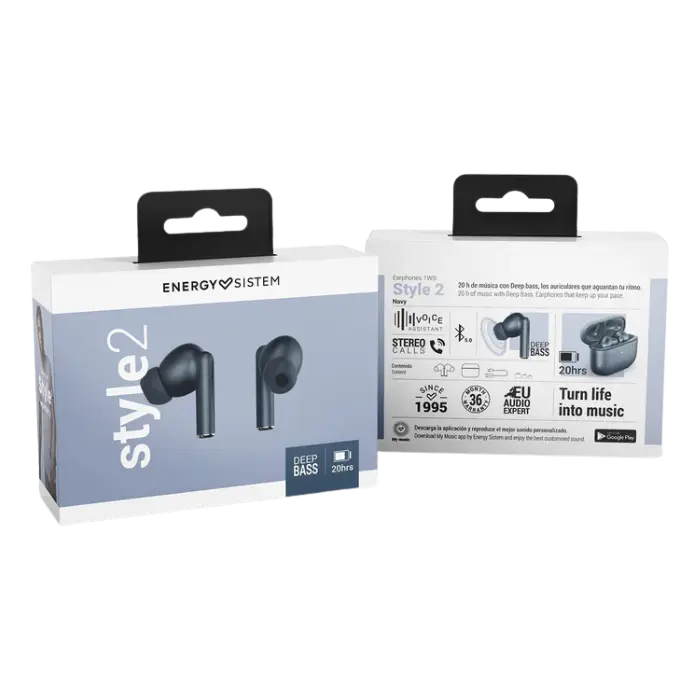 Audífonos Inalámbricos Energy Sistem Style 2 Navy 451715 (3).webp