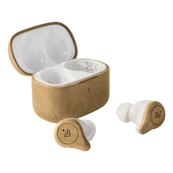 Audífonos Inalámbricos Energy Sistem Eco True Wireless Beech Wood 452378 (2).webp