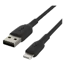 Cable de Lightning a USB-A Belkin 1mt Carga Rápida Negro CAA001BT1MBK (1).webp