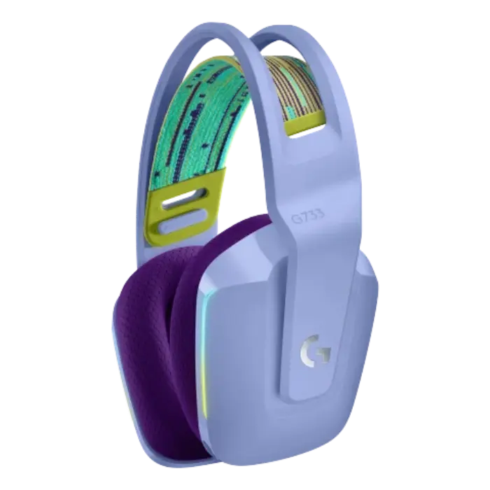 Headset Logitech G733 LightSpeed Inalámbrico USB RGB Lila 981-000889 (1).webp