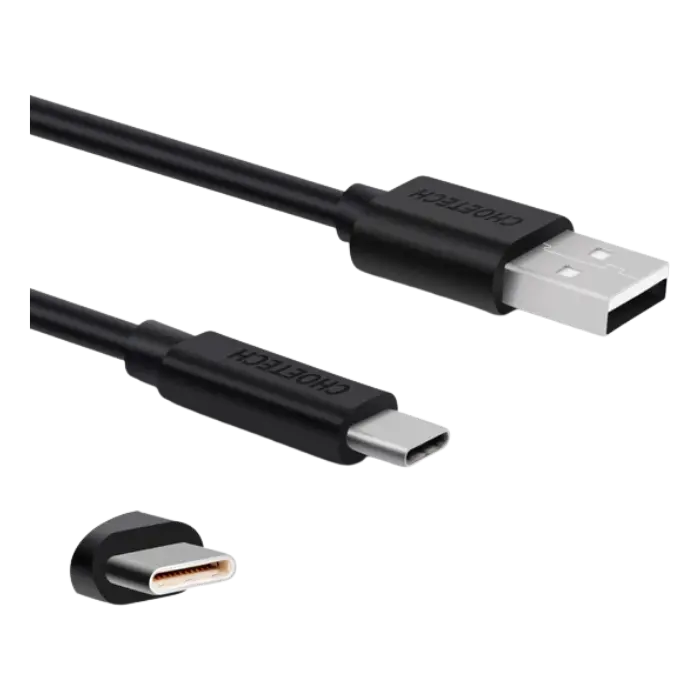 Cable de USB-C a USB-A Choetech Carga Rápida 1mt Negro AC0002 (1).webp