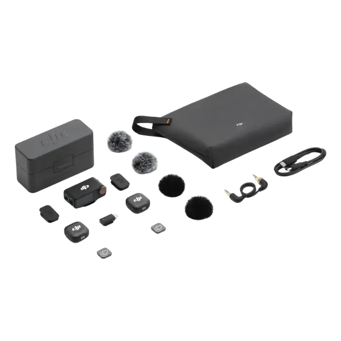 Micrófono DJI Mic 3 (2TX + 1RX + Charging Case) Negro 6937224116344 (2).webp