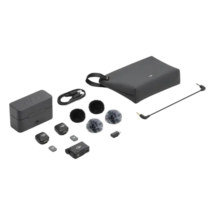 Micrófono DJI Mic Mini (2TX + 1RX + Charging Case) Negro 6941565991454 (2).webp