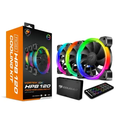 Kit de Abanicos Cougar Vortex RGB HPB120 3MHPBKIT (3).webp