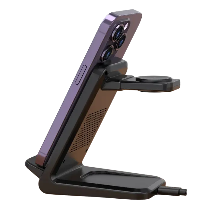 Base de Carga Inalámbrica Choetech 3 en 1 15W10W7.5W Negra T608-F (2).webp