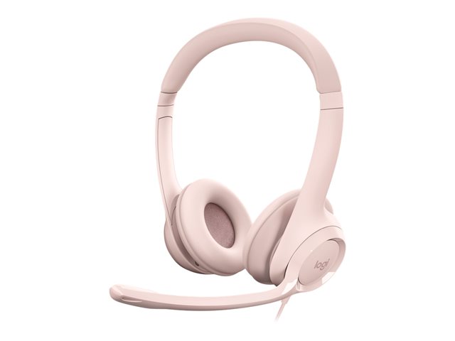 Headset Alámbricos Logitech H390 USB Rosados 981-001280