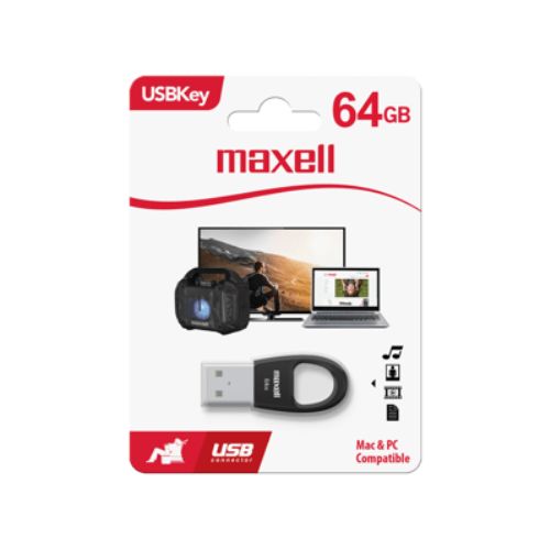 Memoria USB 2.0 Maxell 64GB Negro 348398
