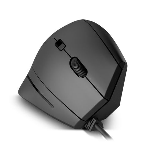 Mouse Klip Xtreme Krest Ergonómico Negro KMO-505