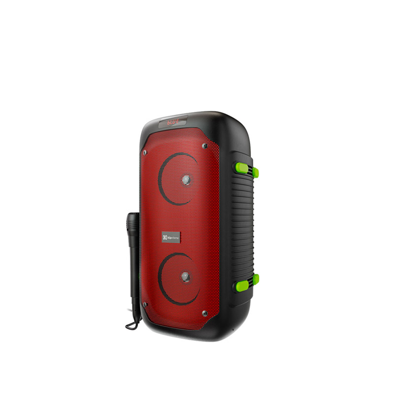 Parlante Klip Xtreme BoomFire con Micrófono Negro/Rojo KLS-100